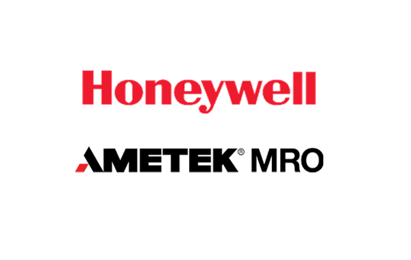 AMETEK MRO and Honeywell logos on white background